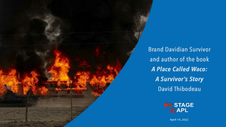 Thumbnail image for On Stage @ APL : David Thibodeau