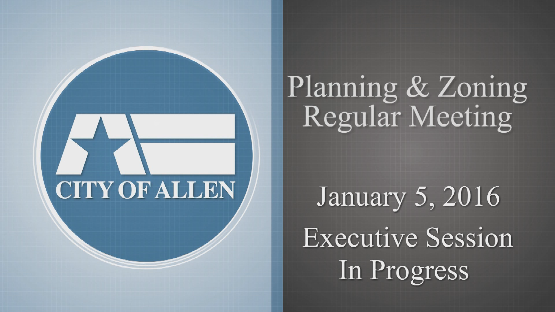 Thumbnail image for Planning & Zoning Commission Meeting (1.5.16)