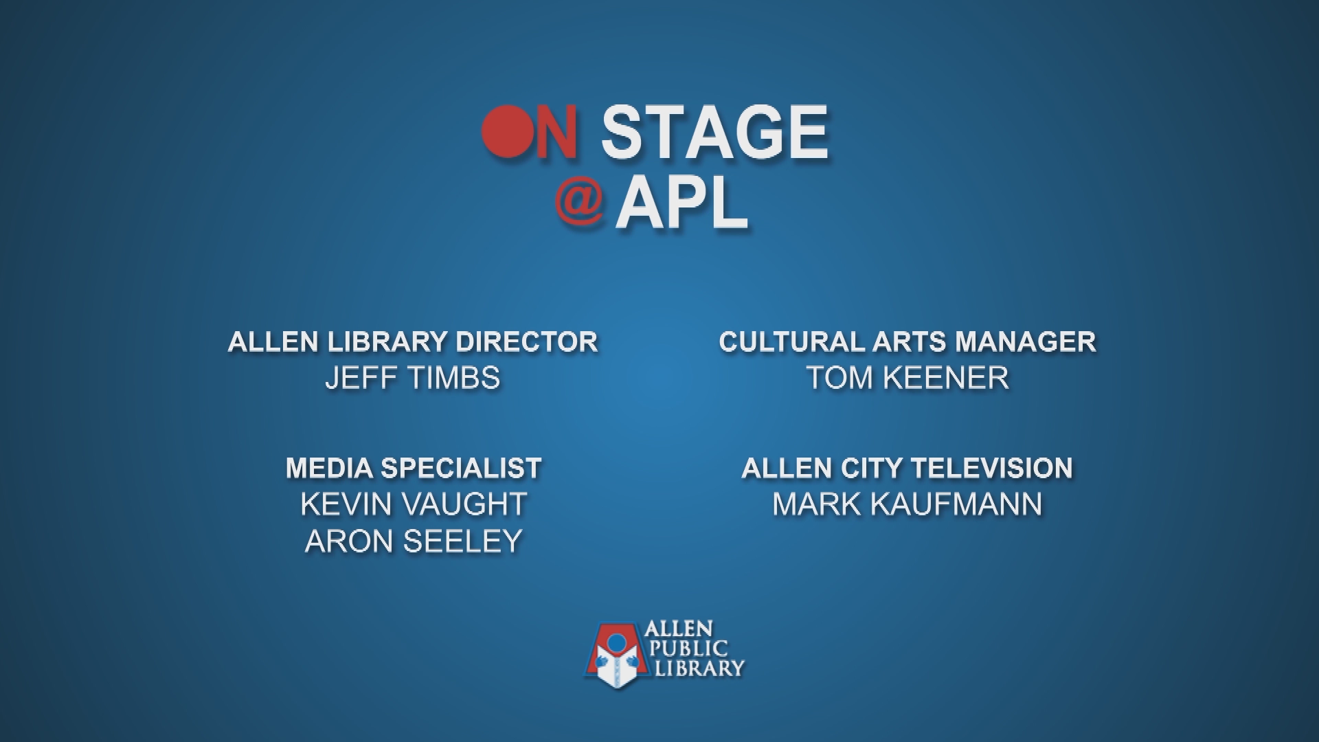 Thumbnail image for On Stage @APL: Karen Knotts