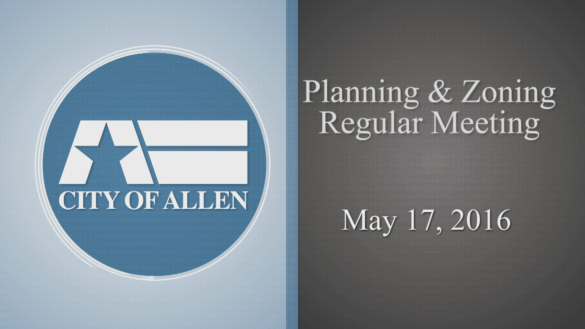 Thumbnail image for Planning & Zoning Meeting (5-17-16)