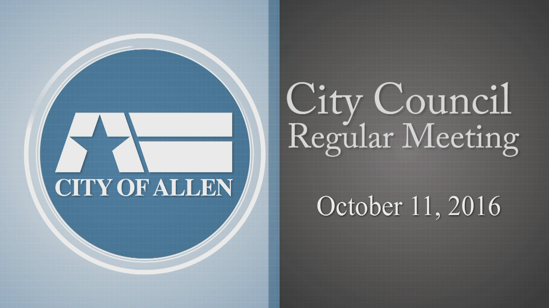 Thumbnail image for City Council Meeting (10-11-16)