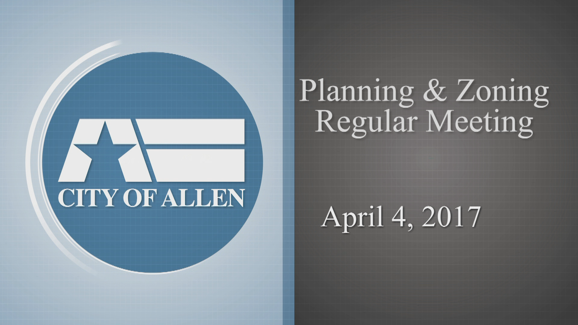 Thumbnail image for Planning & Zoning Meeting (4-4-2017)