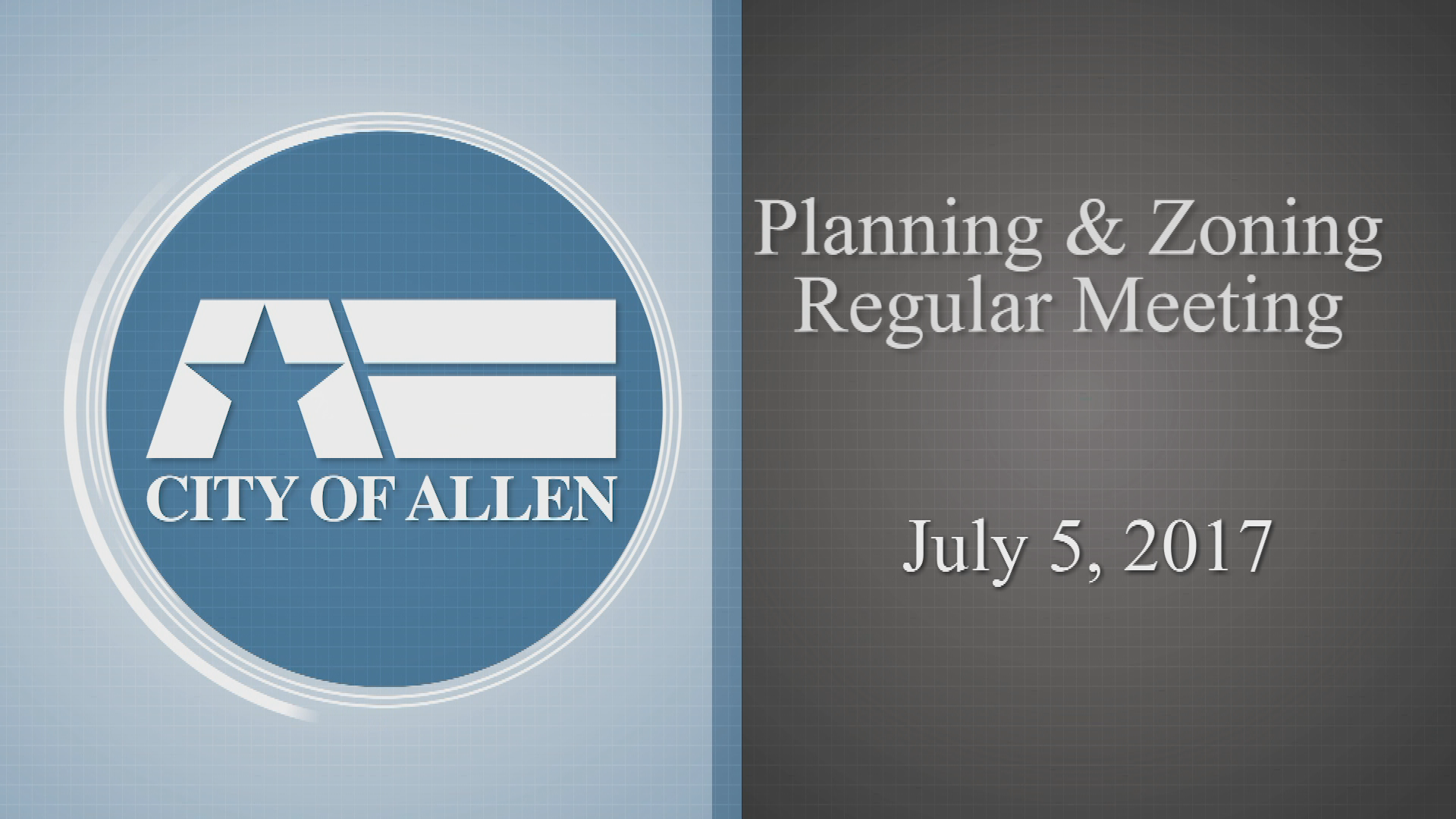 Thumbnail image for P&Z Special Called Meeting July 5, 2017